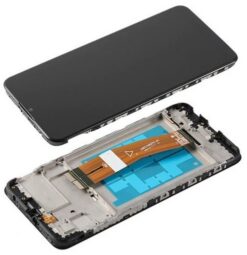 LCD screen Samsung A035G (A03 2022) with touch screen with frame black original