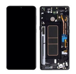 LCD ekraan Samsung A715 A71 puuteekraani ja raamiga originaal Black (service pack)