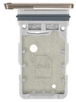 SIM card holder Samsung S918 S23 Ultra Dual Cream Beige original (service pack)