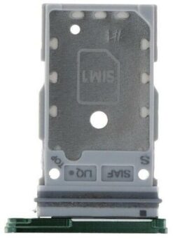 SIM card holder Samsung S911/S916 S23/S23 Plus Dual Green original (service pack)