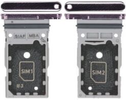 SIM card holder Samsung S911/S916 S23/S23 Plus Dual Lavender original (service pack)