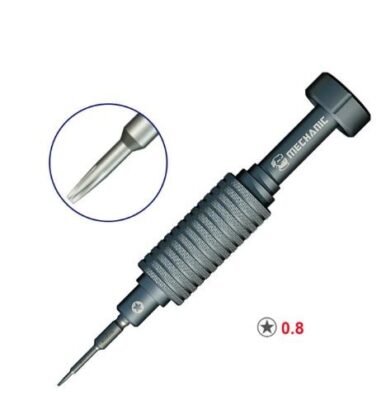 Screwdriver for iPhone 4G/4S/5G/5C/5S/SE/6/6+/6S/6S+/7/7+/8/8+/X/XS/11 (0.8mm *) Mechanic iShell Mortar Mini