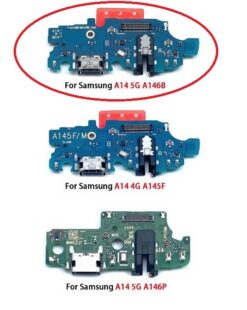 Flex Samsung A146B A14 5G 2023 for plugin, microphone, headphone connector original (service pack)