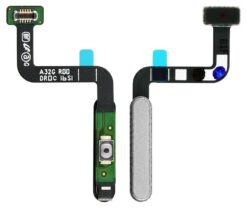 Flex Samsung A326 A32 5G with on/off and fingerprint White original (service pack)