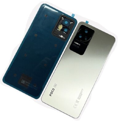 Back cover for Xiaomi Poco F4 Moonlight Silver original (service pack)
