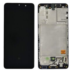 LCD ekraan Samsung A415 A41 puuteekraani ja raamiga originaal Black (service pack)