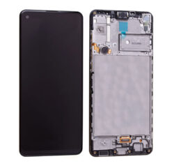 LCD ekraan Samsung A217F A21s puuteekraani ja raamiga originaal Black (service pack)