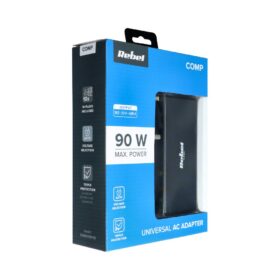 Laadija universaalne REBEL for Notebook/Laptop 90W/18-20V must