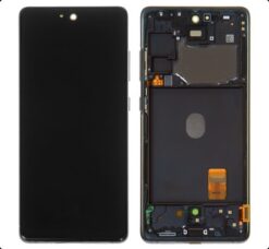 LCD ekraan Samsung G780F S20 FE puuteekraani ja raamiga originaal Cloud Navy (service pack)