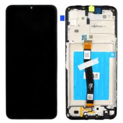 LCD ekraan Samsung A226 A22 5G puuteekraani ja raamiga originaal Black (service pack)