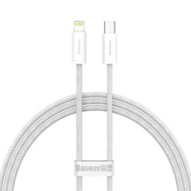 Kaabel Baseus Dynamic alates Type-C kuni Lightning 20W 1.0m valge CALD000002