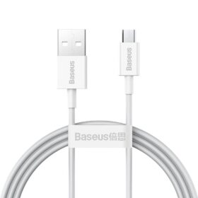 USB kaabel Baseus Superior alates USB kuni microUSB 2A 1.0m valge CAMYS-02