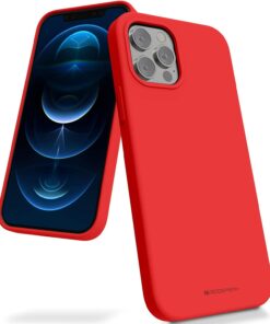 Telefoniümbris Mercury Silicone Case Samsung S901 S22 5G punane