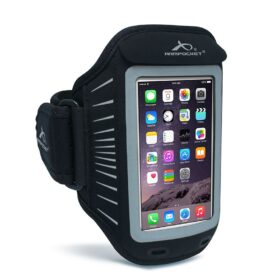 Spordikott käele RACER, Apple iPhone 12 mini / 13 mini / 6 / 7 / 8 / SE (2020/2022), S suurusega rihm, must, Armpocket