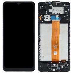 LCD ekraan Samsung A125 A12 puuteekraani ja raamiga originaal Black (service pack)