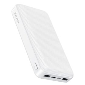 Väline aku Power Bank Borofone BJ3A Type-C microUSB 2*USB (2A)  20000mAh valge