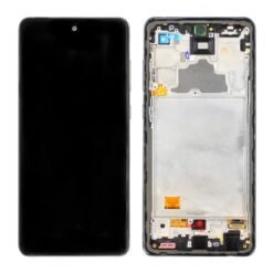 LCD ekraan Samsung A725 A72 4G/A726 A72 5G puuteekraani ja raamiga originaal Awesome Black (service pack)