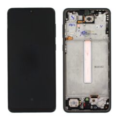 LCD ekraan Samsung A336 A33 5G puuteekraani ja raamiga originaal Awesome Black (service pack)