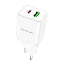 Laadija Borofone BN7 20W USB-C/USB-A valge