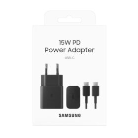 Laadija Samsung EP-T1510XBEGEU 15W + kaabel Type-C 1m must
