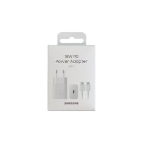 Laadija Samsung EP-T1510XWEGEU 15W + kaabel Type-C 1m valge