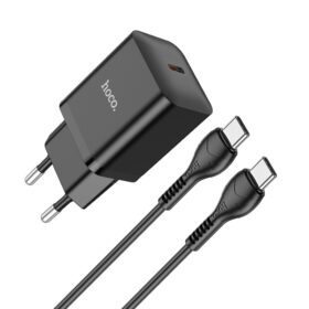 Laadija Hoco N27 20W USB-C + USB-C to USB-C cable 1.0m must