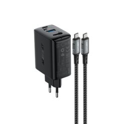 Laadija Acefast A17 65W GaN USB-C/USB-A/HDMI must