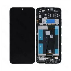 LCD ekraan Samsung A145P/A145R A14 4G puuteekraani ja raamiga originaal Black (service pack)
