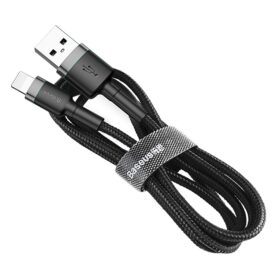 Laadimisjuhe Baseus Cafule USB-A to Lightning 1.5A 2.0m hall-must CALKLF-CG1