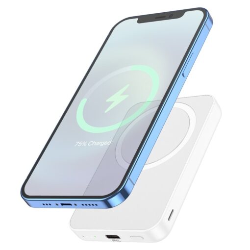 Väline aku Power Bank Hoco J109 PD20W Magnetic 5000mAh valge