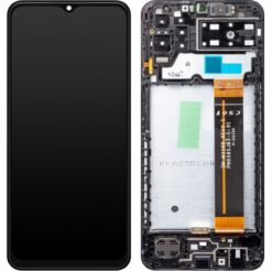 LCD ekraan Samsung A137 A13 4G 2022 puuteekraani ja raamiga originaal Black (service pack)