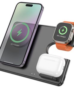 Juhtmeta laadija Hoco CQ1 (Apple) 3-in-1 must