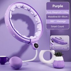 Masseeriv hularõngas Smart Hula Hoop HHP007 lillakas