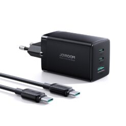 Laadija Joyroom JR-TCG01 65W GaN 2xUSB-C/USB-A + USB-C to USB-C cable 1.2m must