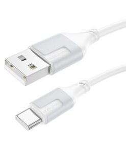 Laadimisjuhe Borofone BX101 USB-A to USB-C 1.0m valge