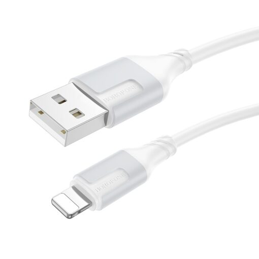 Laadimisjuhe Borofone BX101 USB-A to Lightning 1.0m valge