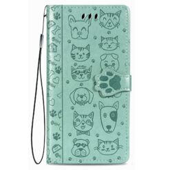 Telefoniümbris Cat-Dog Samsung A356 A35 5G roheline