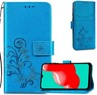 Telefoniümbris Flower Book Samsung A556 A55 5G sinine
