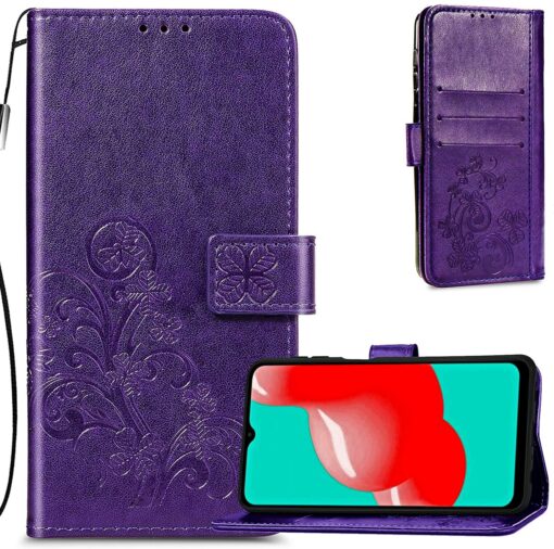 Telefoniümbris Flower Book Samsung A556 A55 5G lillakas