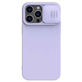 Telefoniümbris Nillkin CamShield Silky Silicone Apple iPhone 15 Pro Max helelilla