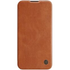 Telefoniümbris Nillkin Qin Pro Leather Samsung S711 S23 FE pruun