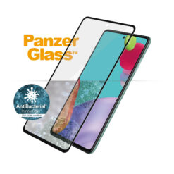 Kaitseklaas Samsung Galaxy A52 / A52 5G / A52s 5G / A53 5G, ümbrisesõbralik, musta äärega, PanzerGlass
