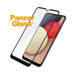 Kaitseklaas Samsung Galaxy A02 / A02s, ümbrisesõbralik, musta äärega, PanzerGlass