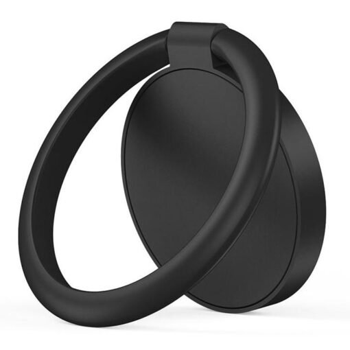 Telefoni sõrmerõngas / tugijalg Magnetic Phone Ring, universaalne, 360 kraadi pööratav, must, Tech-Protect