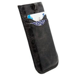 Kott Tumba, L Long, Apple iPhone 5 / 5C / 5S / SE (2016), naturaalsest nahast, must, Krusell