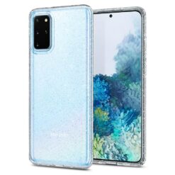 Kaitseümbris Liquid Crystal Glitter, Samsung Galaxy S20+, läbipaistev, sädelusega, Spigen