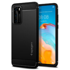 Kaitseümbris Rugged Armor, Huawei P40, must, Spigen