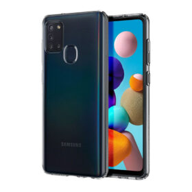 Kaitseümbris Liquid Crystal, Samsung Galaxy A21s, läbipaistev, Spigen