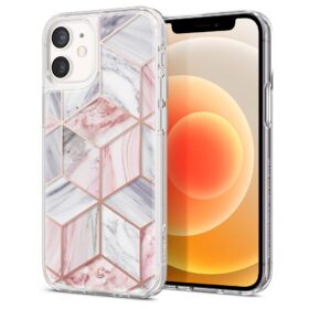 Kaitseümbris Cyrill Cecile, Apple iPhone 12 mini, roosa marmor, Spigen