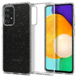 Kaitseümbris Liquid Crystal Glitter, Samsung Galaxy A52 / A52 5G / A52s 5G, läbipaistev, sädelusega, Spigen